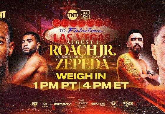 One Final Face Off: The Weigh in – Roach Jr. vs Zepeda